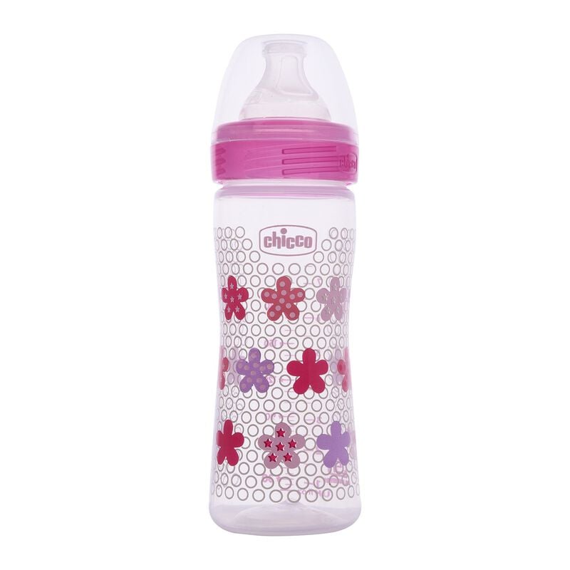 Well-Being Feeding Bottle (250ml, Medium) (Pink) image number 0